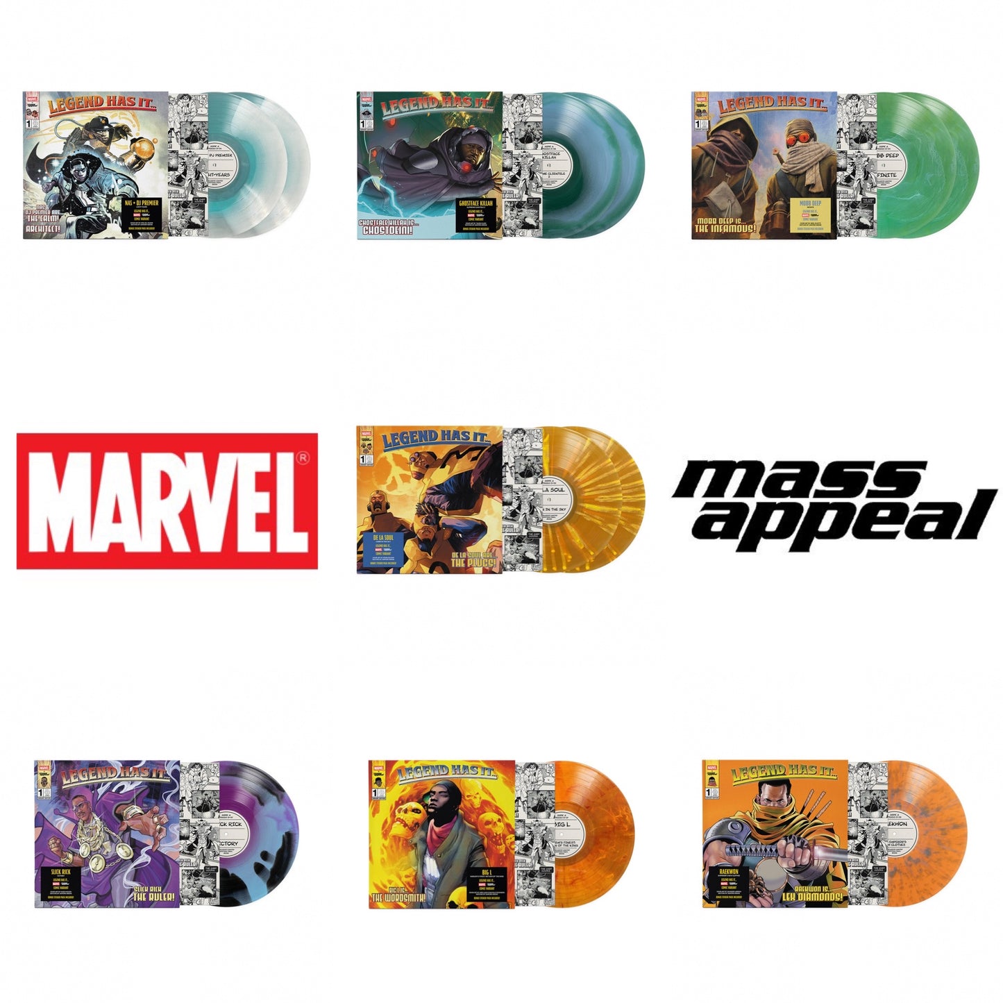 Mass Appeal x Marvel Comics 7 Album Bundle