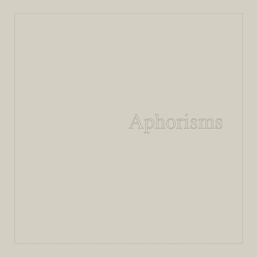 Graham Lambkin 'Aphorisms' 2xLP