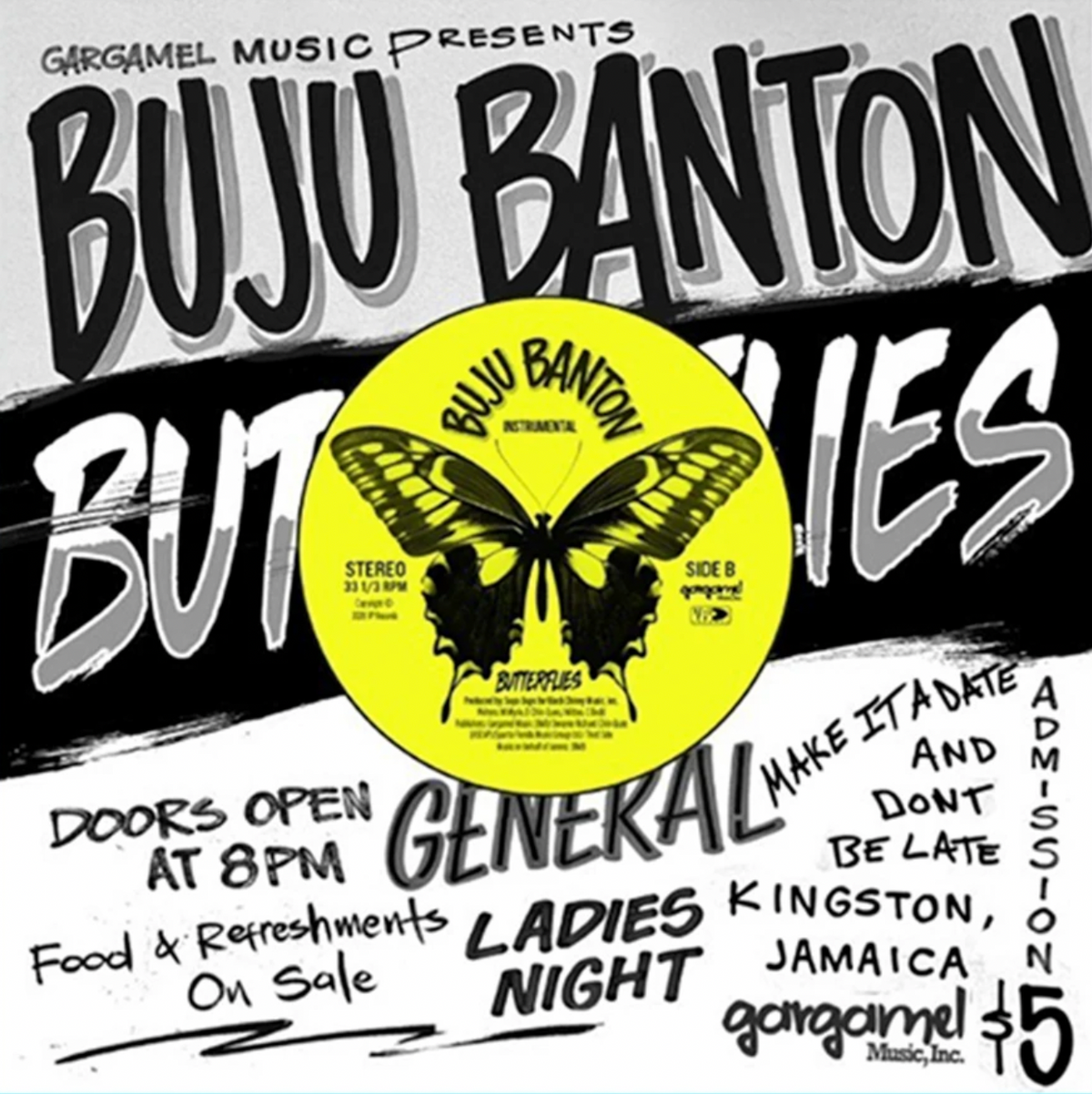 Buju Banton 'Butterflies' 7"