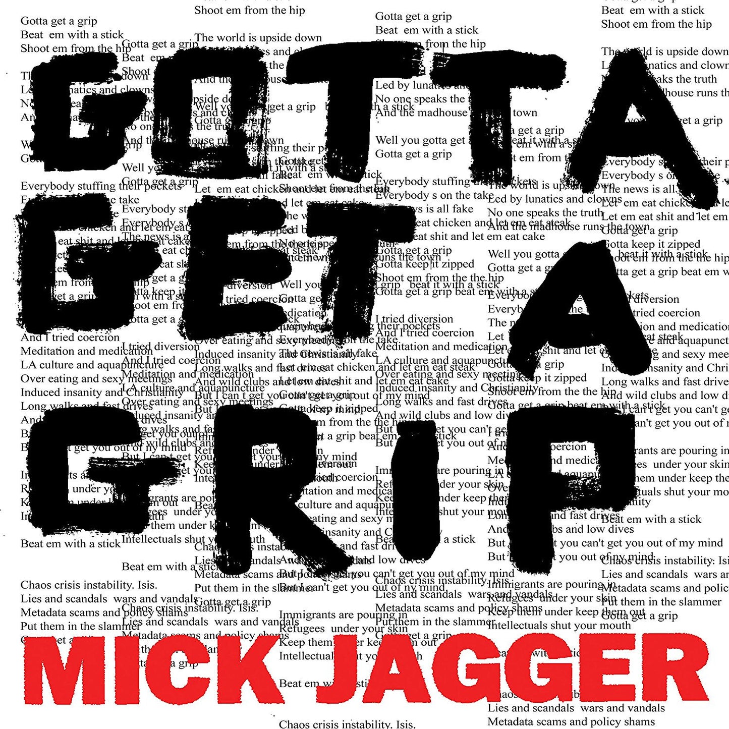 Mick Jagger 'Gotta Get A Grip / England Lost' 12"