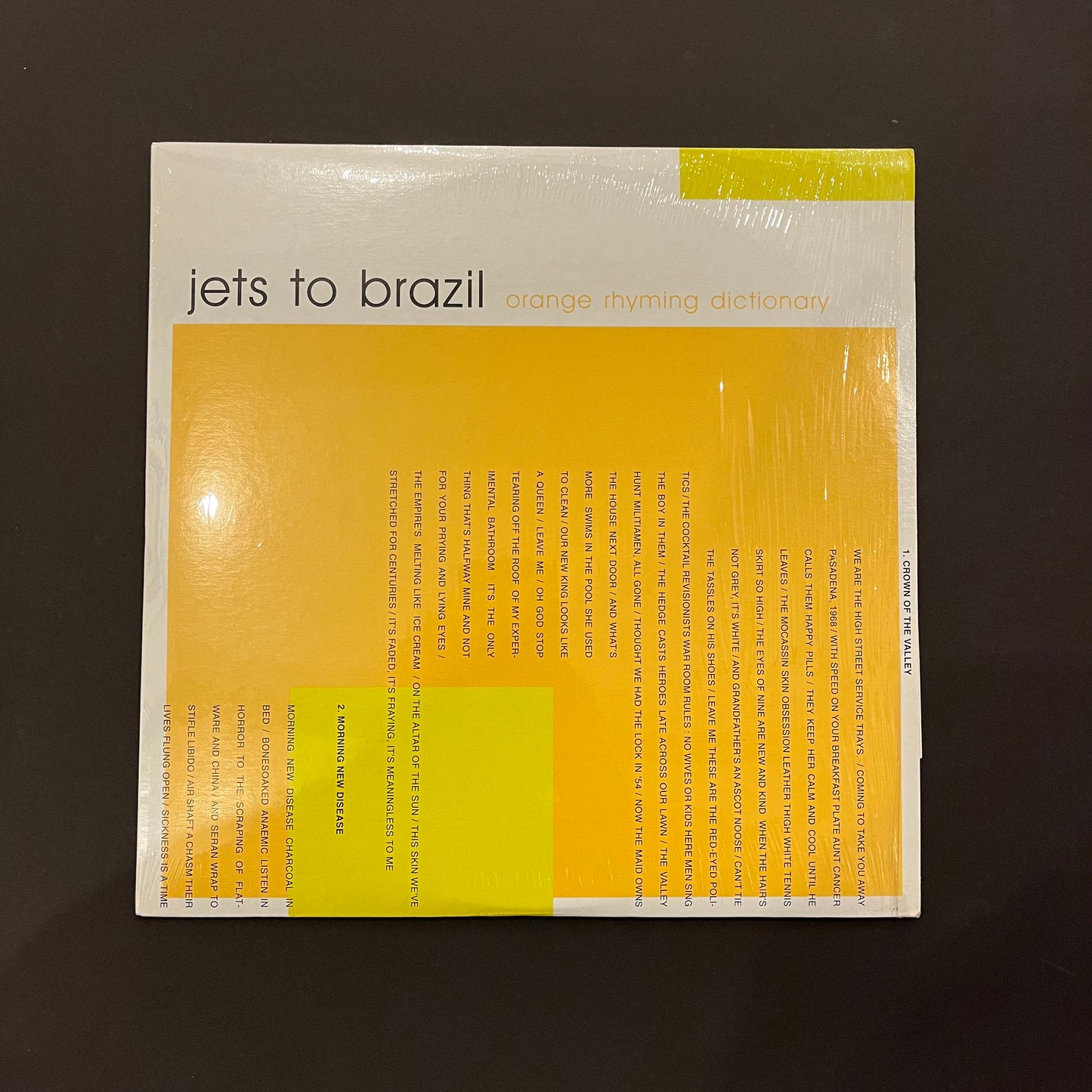 Jets To Brazil 'Orange Rhyming Dictionary' 2xLP (*USED*)