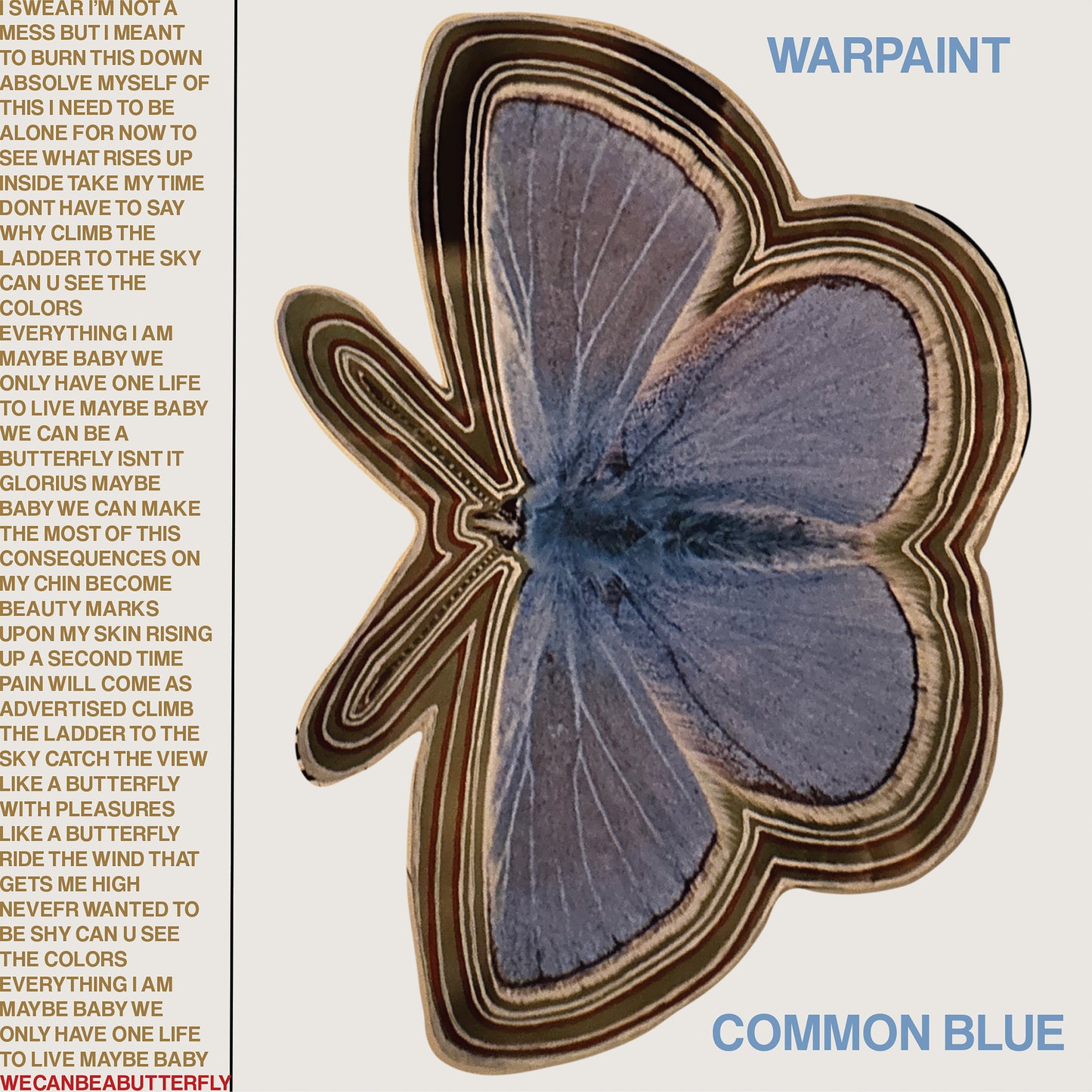 Warpaint 'Common Blue / Underneath' 7"