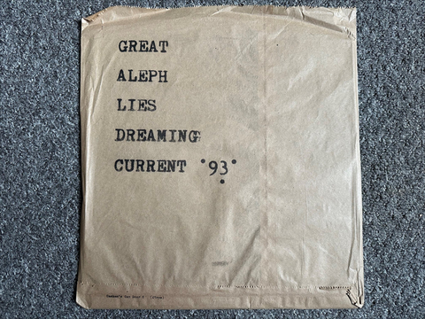 Current 93 'Great Aleph Lies Dreaming' LP
