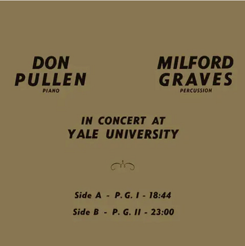 Milford Graves And Don Pullen 'In Concert At Yale University' LP