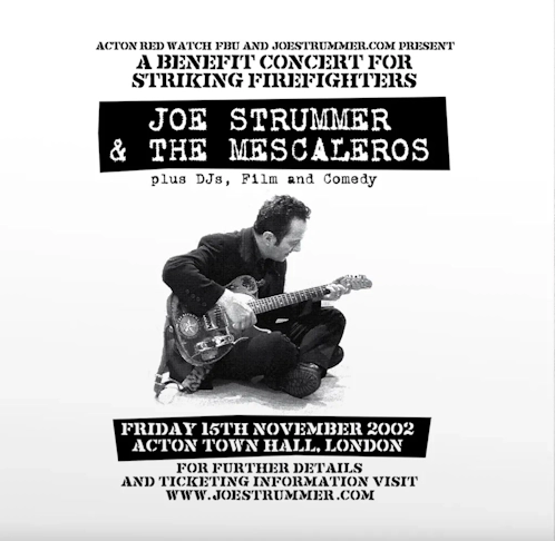 Joe Strummer & The Mescaleros 'Live At Acton Town Hall' 2xLP