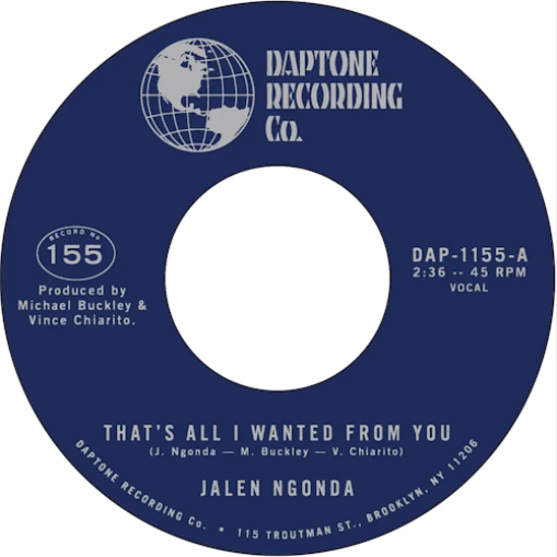 Jalen Ngonda 'That’s All I Wanted From You / So Glad I Found You' 7"