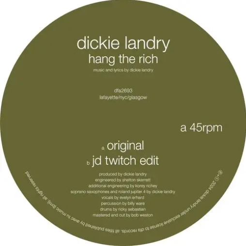 Dickie Landry 'Hang The Rich' 12"