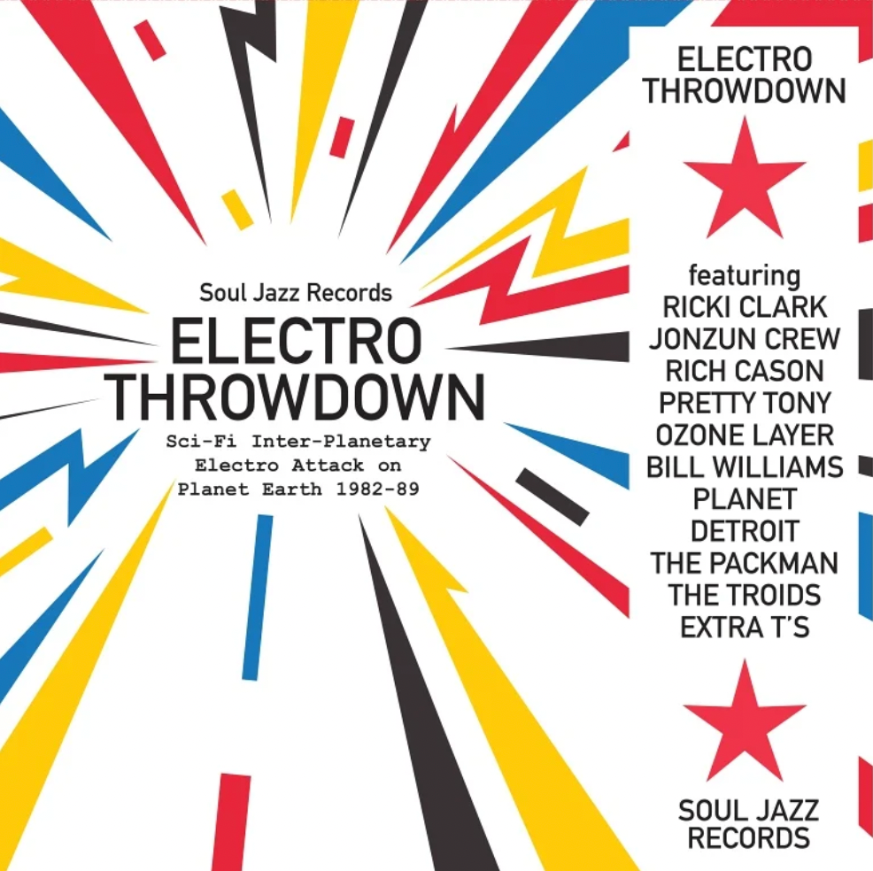 Various 'Electro Throwdown – Sci-Fi Inter-Planetary Electro Attack on Planet Earth 1982-89' 2xLP