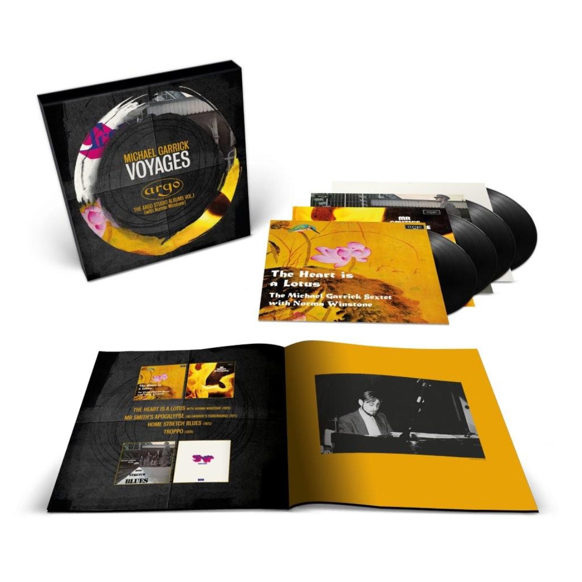Michael Garrick 'VOYAGES: The Argo Studio Albums Vol. I (with Norma Winstone)' 4xLP