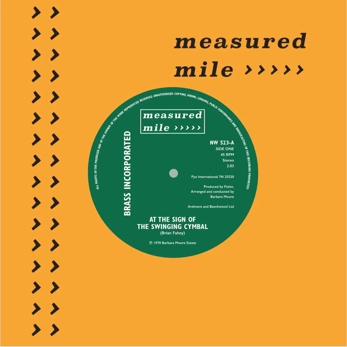 Brass Incorporated 'At The Sign Of The Swinging Cymbal / Just Like That' 7"