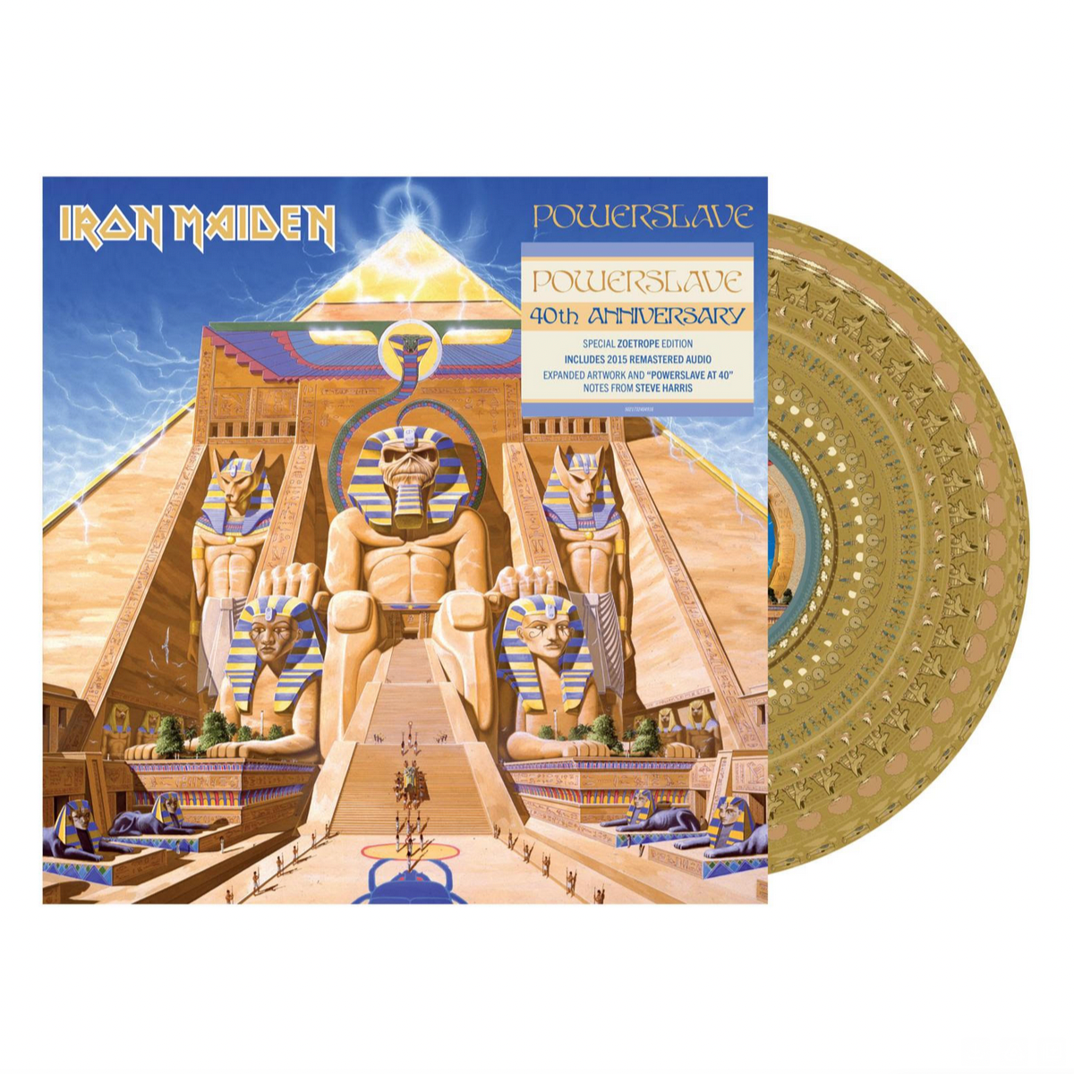 Iron Maiden 'Powerslave (40th Anniversary)' Zoetrope Picture Disc LP (BUMPED CORNER)