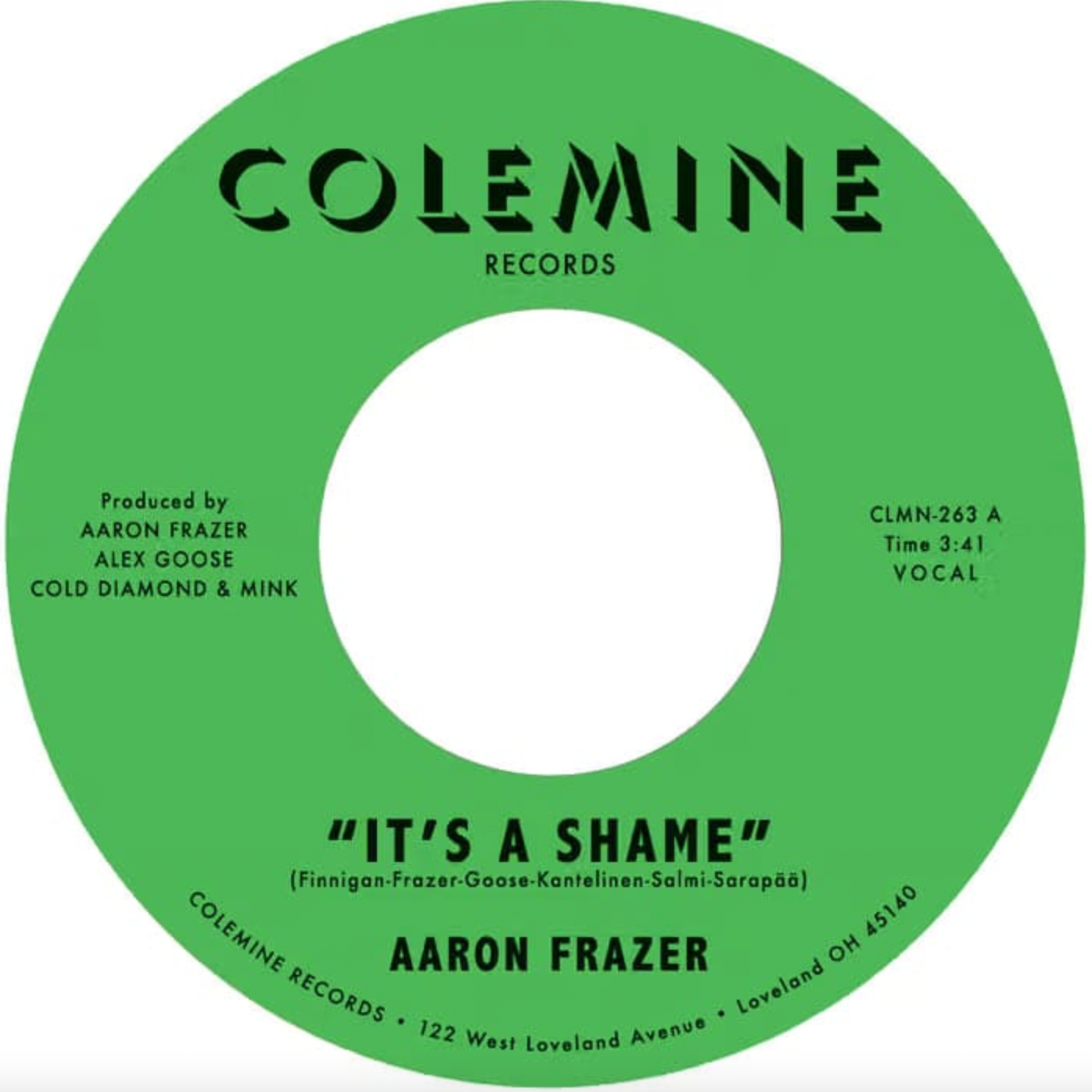 Aaron Frazer 'It's a Shame / The Fool' 7"