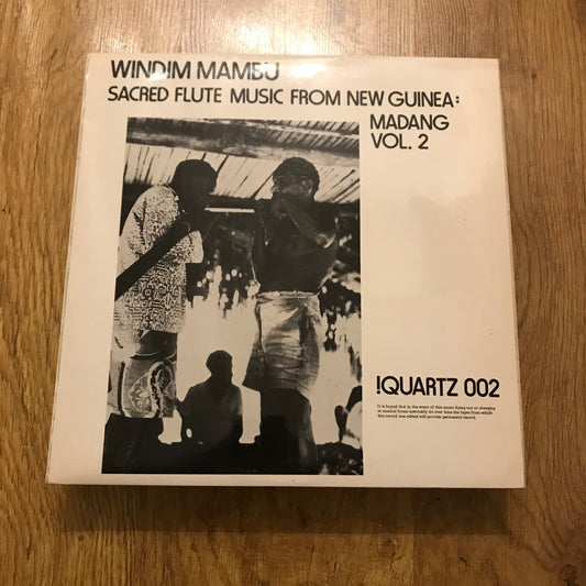 Various ‎'Windim Mambu. Sacred Flute Music From New Guinea: Madang Vol. 2' LP (*USED*)