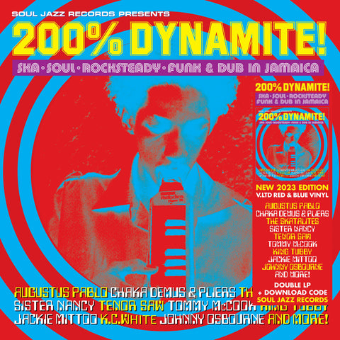 Various 'Soul Jazz Records Presents 200% Dynamite! Ska, Soul, Rocksteady, Funk & Dub in Jamaica' 2xLP